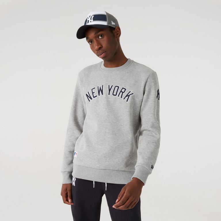 Ropa New Era Mlb Grises - New York Yankees Script Crew 04278SEJZ